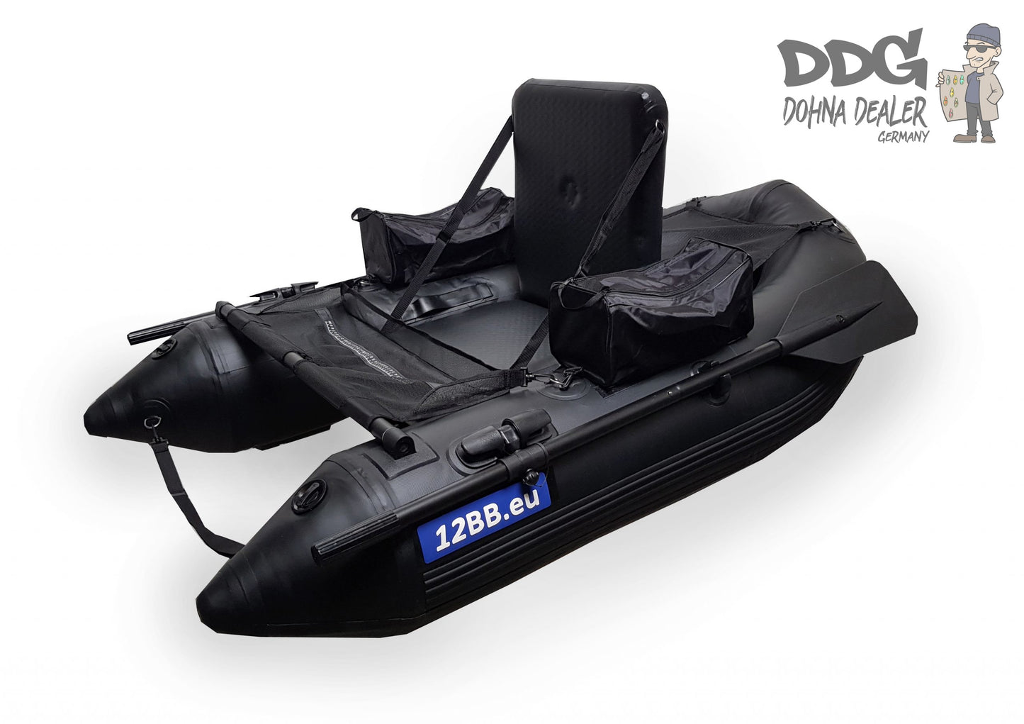 12BB-Stealth Belly Boat (mit Paddel)