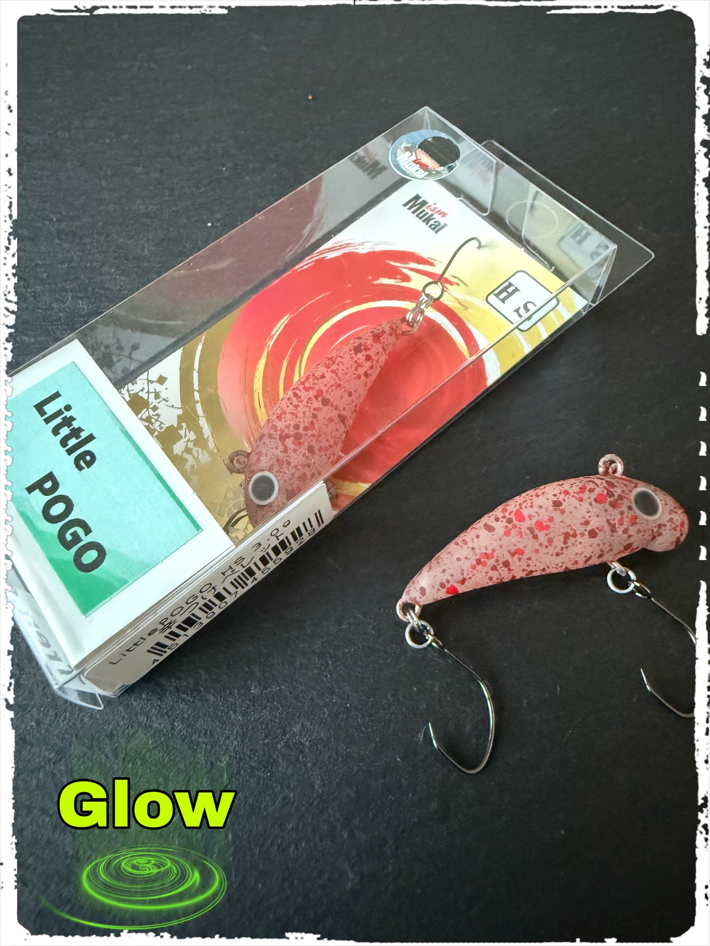Mukai Fishing - Little Pogo 33 HS - Special Color #04 "Introvert Gets Hooked on Fishing" - Spicy Pellets (Glow)