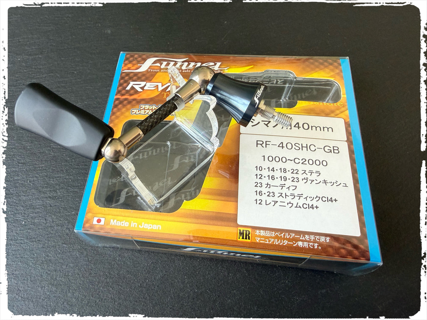 REVIVE - Funnel Spinning Handle RF #GunMetal Blue metalic (GB)