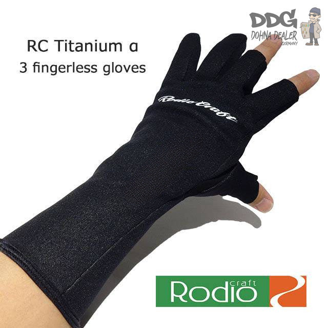 Rodio 3 fingerless Titanium Gloves