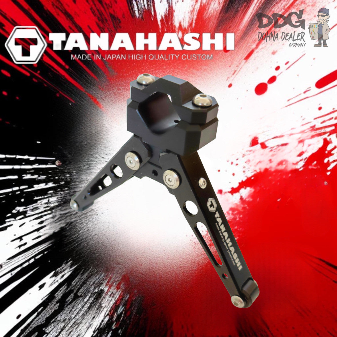 TANAHASHI klappbarer Kescherständer mit goldfarbenem Metallrahmen und Bügel
