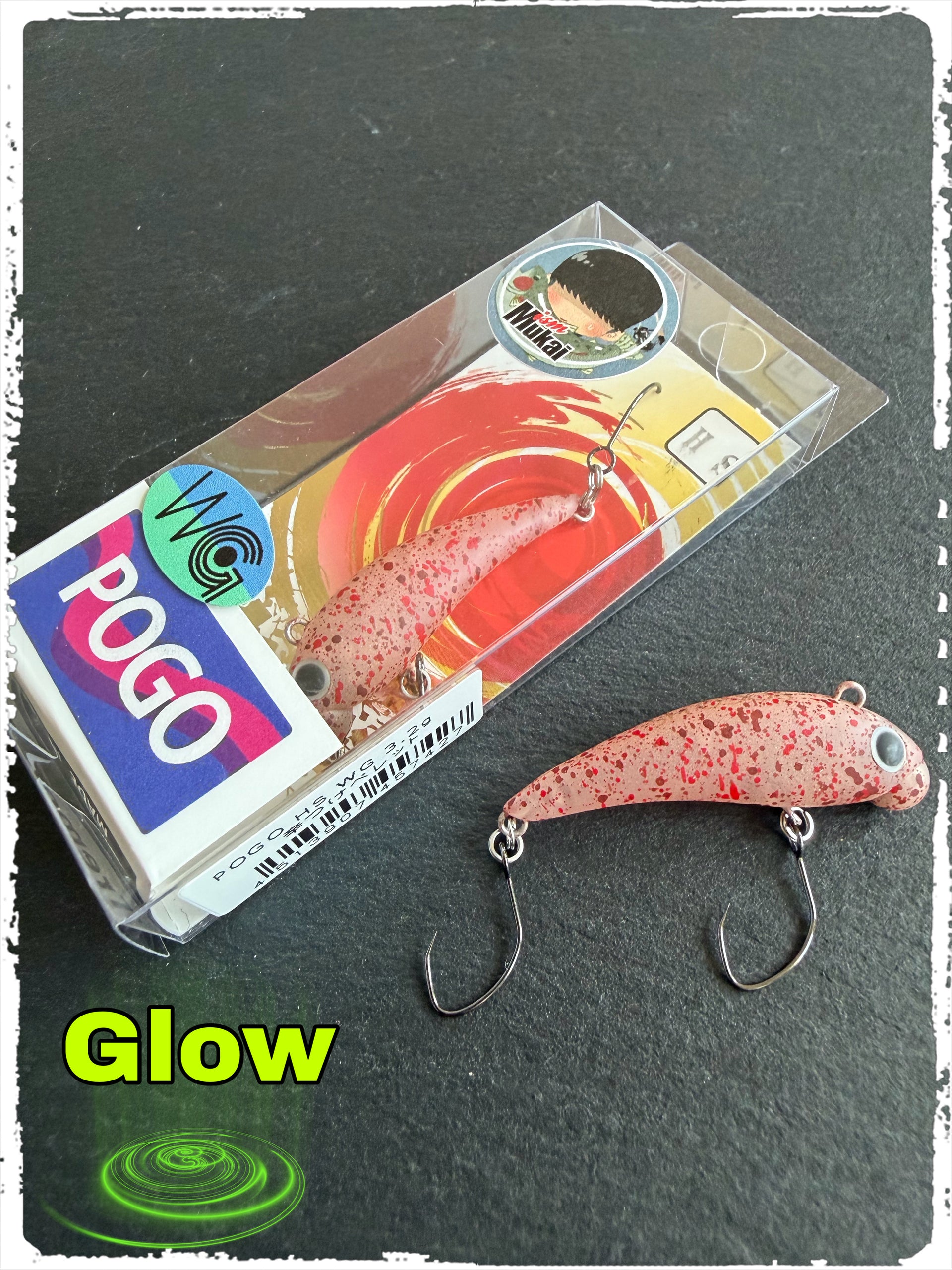 Mukai Fishing - Little Pogo 33 HS - Special Color #04 "Introvert Gets Hooked on Fishing" - Spicy Pellets (Glow)