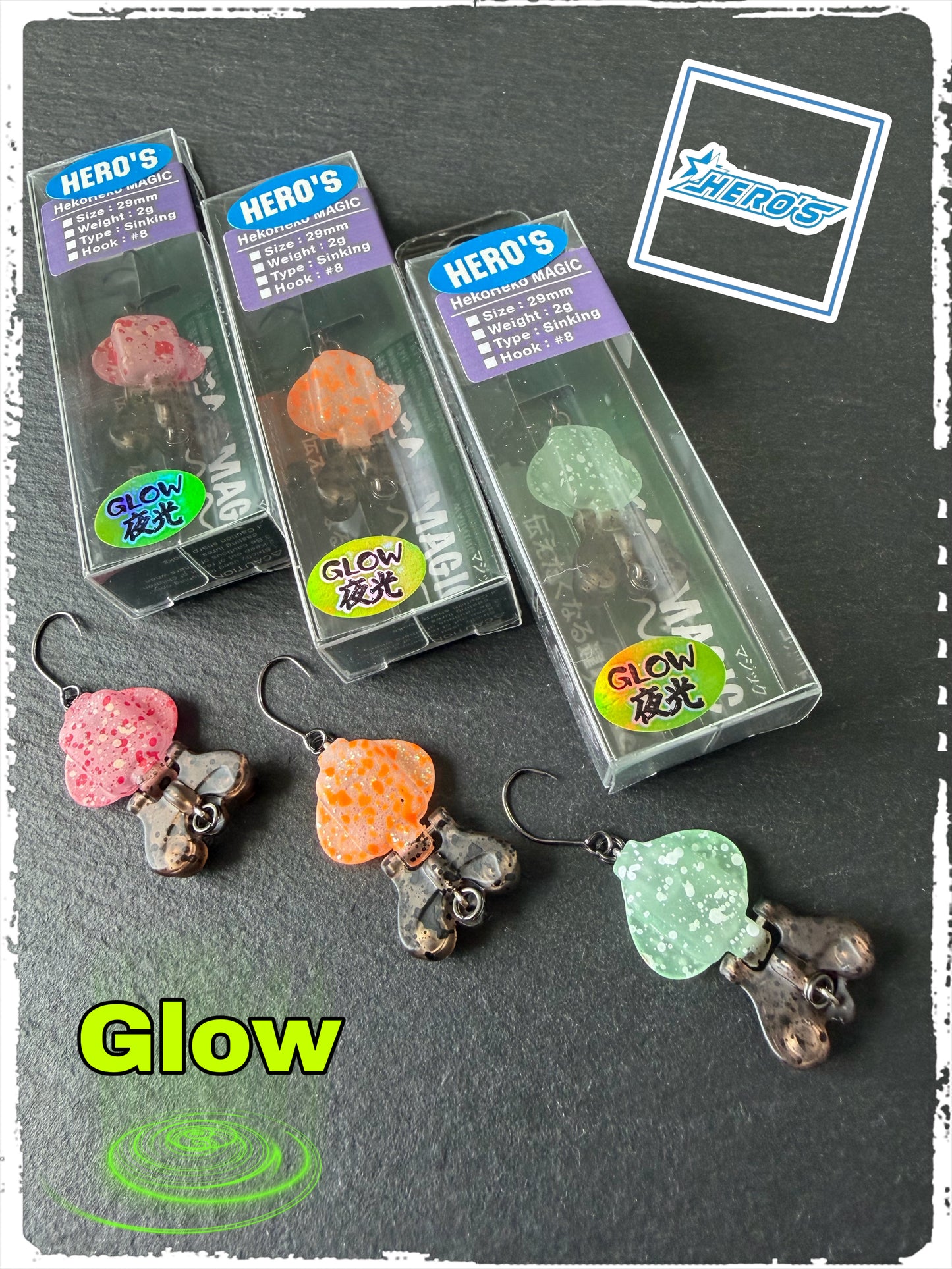 JACKSON - Heko Heko Magic SET HERO´S #01 - #03 (Glow)