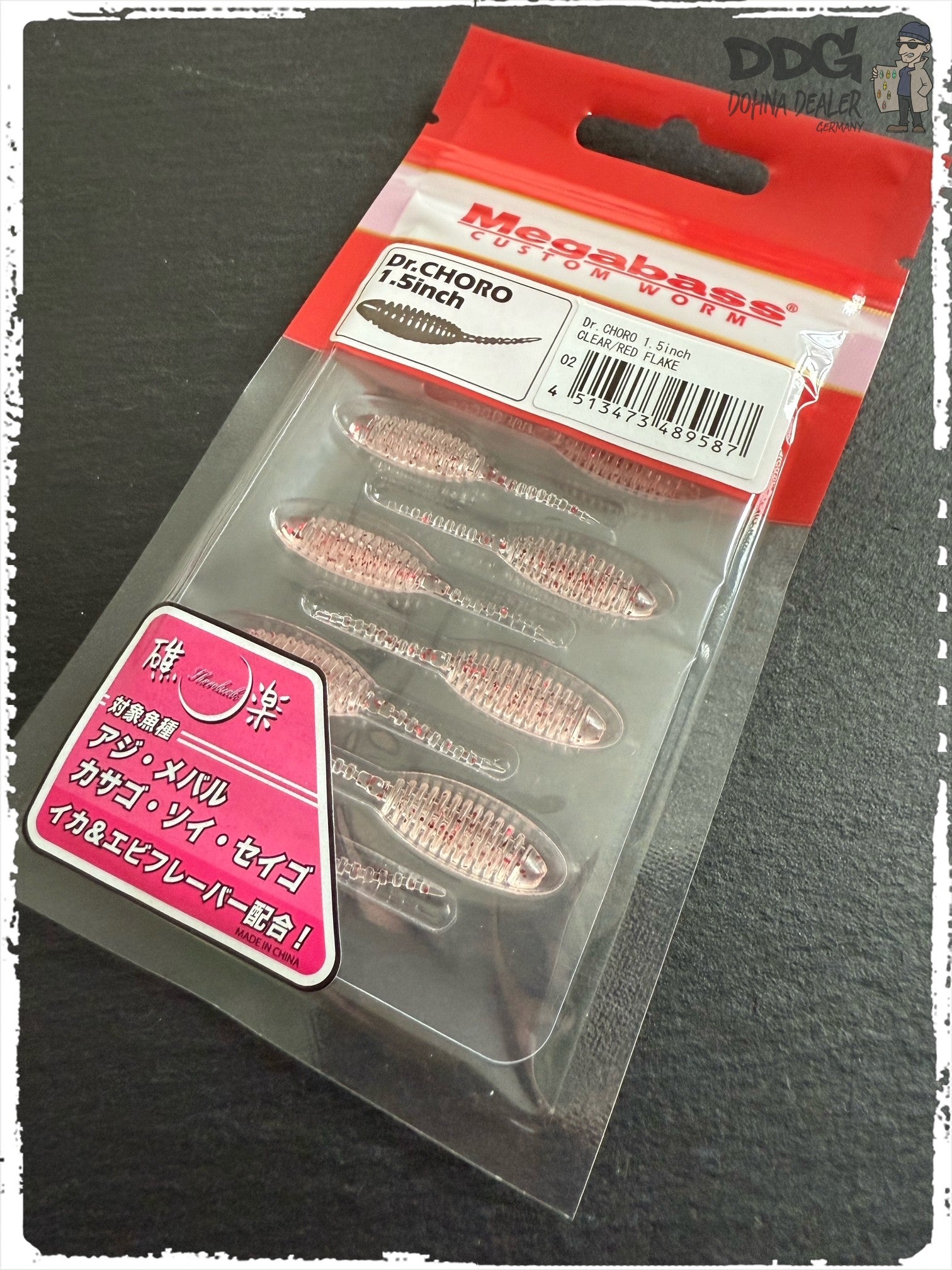 MegaBass – Dr. Choro #02 Clear : Red Flake.jpeg