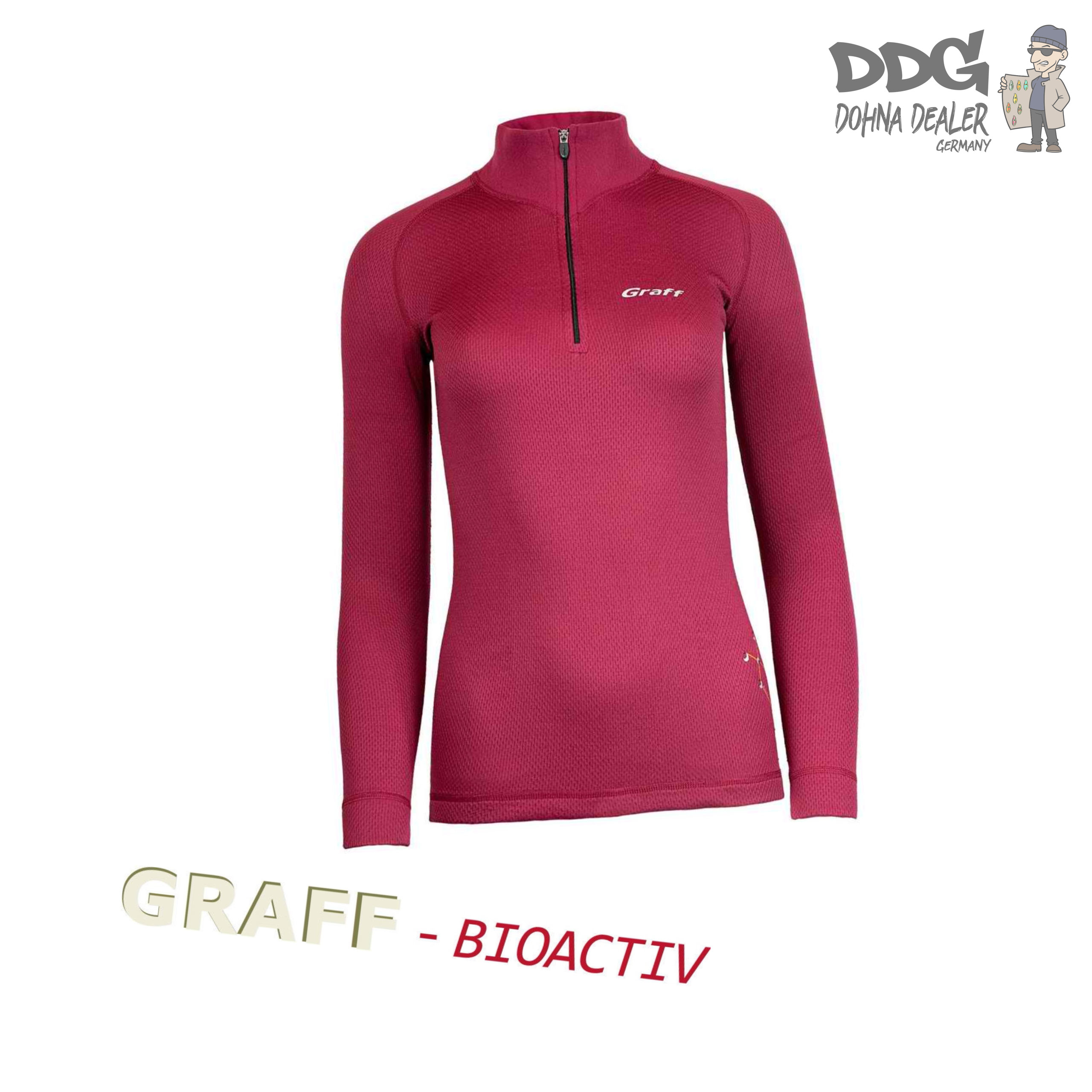 GRAFF WOLF Funktionsunterwäsche aus DUO-SKIN 300 Sweat-Shirt mit Reißverschluss_DDamen