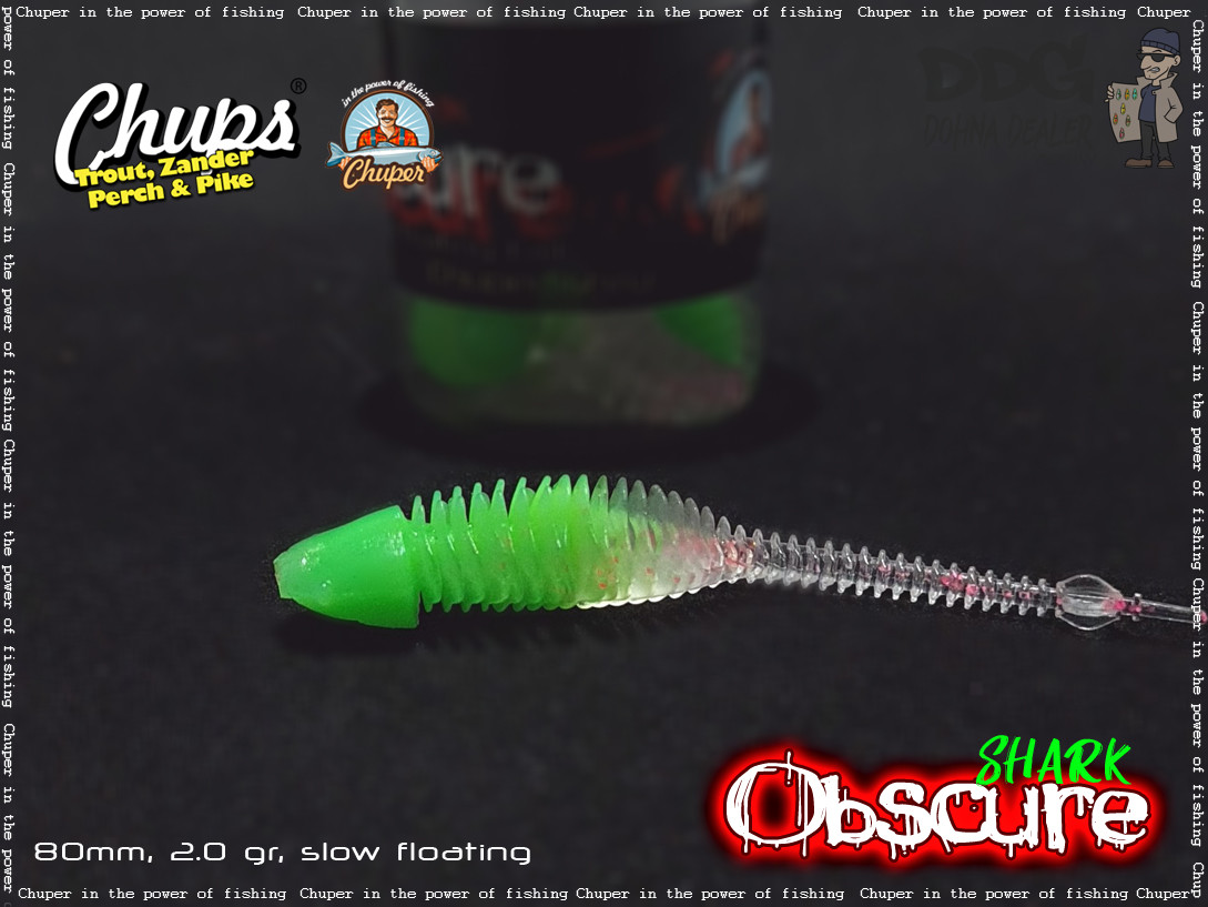 Obscure 80mm – Chartreuse-Crystal-Red Flakes