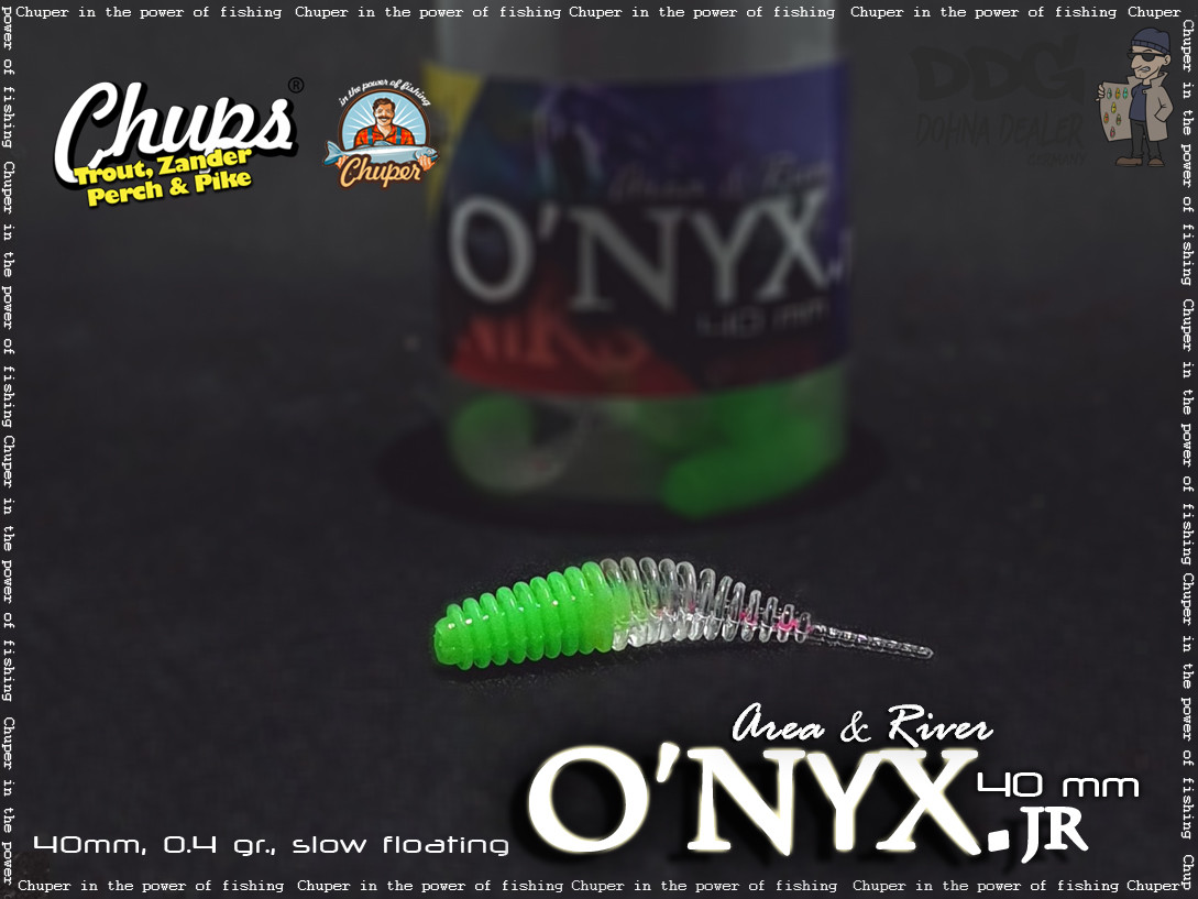 Onyx 40mm – Chartreuse-Crystal-Red Flakes