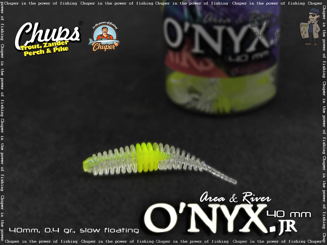 Onyx 40mm – Crystal-Lime Dot-Silver Flakes