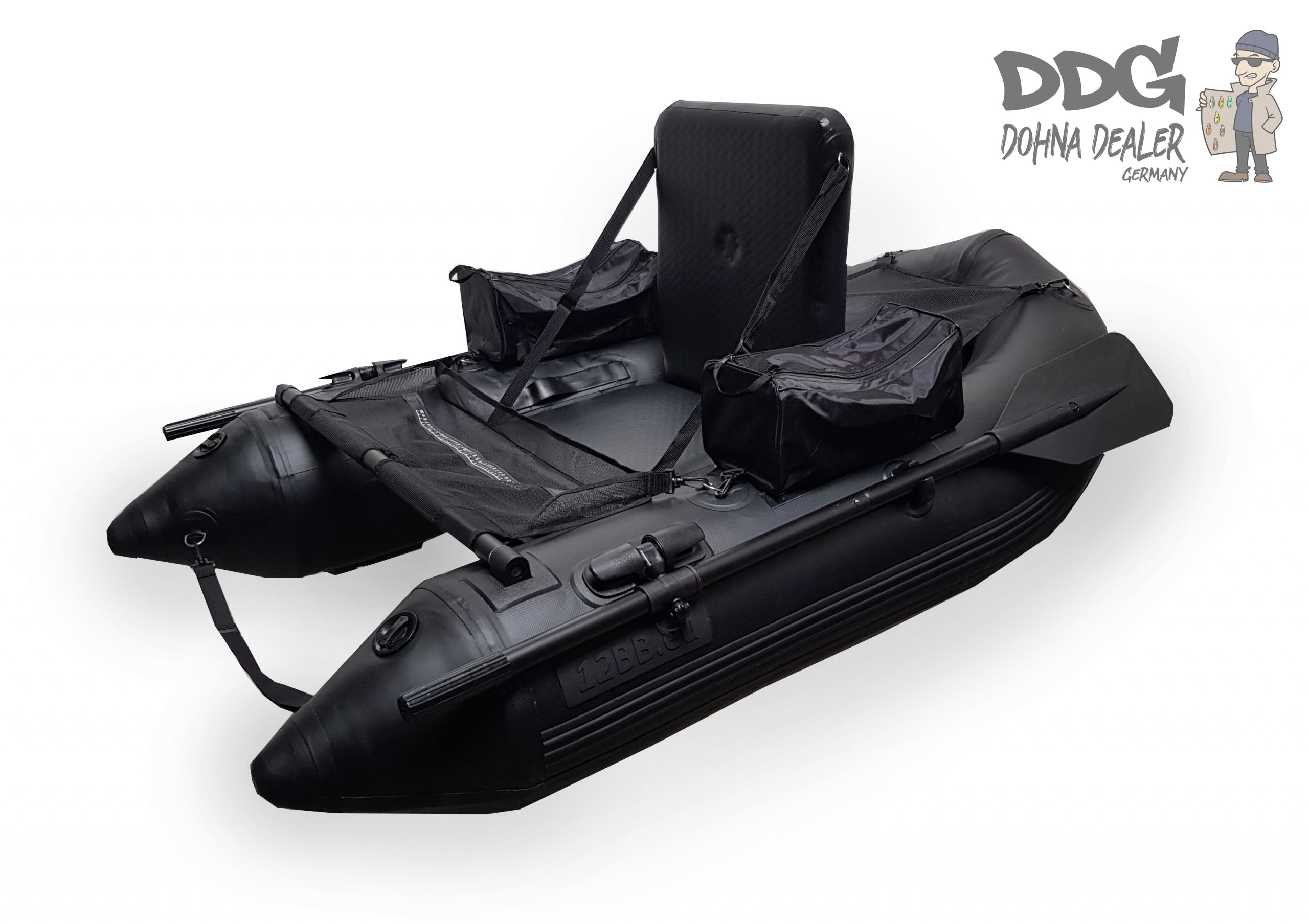 12BB-Stealth – Totally Black Belly Boat