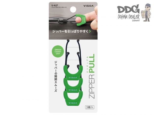 Tsuchiya YAC Visoa - U-A27 Zipper Pull - Chartreuse