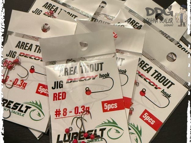 Decoy AH-12 Jiggy Barbless #8 + Tungsten 0,3g Red